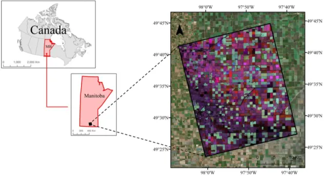 Figure 1. The geographic location of the study area. 