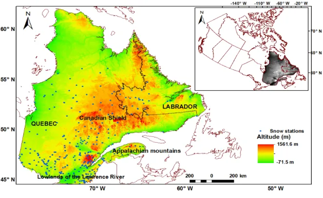 Figure 1. The studied territory.  2.2. Snow Cover Data 