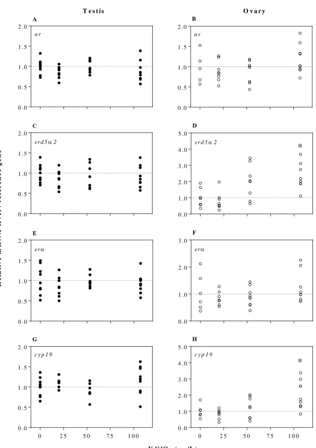 Figure 2.  605  606  0 .00 .51 .01 .52 .0 B a r0 .01 .02 .03 .04 .05 .0D *s r d 5α 20 .01 .02 .03 .0Ferα02 55 07 51 0 00 .01 .02 .03 .04 .05 .0H*c y p 1 90 .00 .51 .01 .52 .0Aa r0 .00 .51 .01 .52 .0Cs r d 5α 20 .00 .51 .01 .52 .0Eerα02 55 07 51 0 00 .00 .5