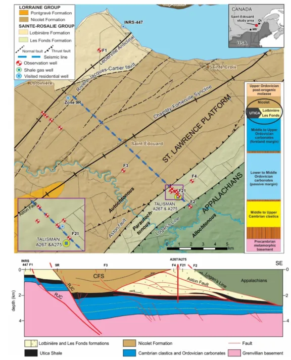 Fig. 1 Location of the study area and the monitoring wells discussed in this study (those 