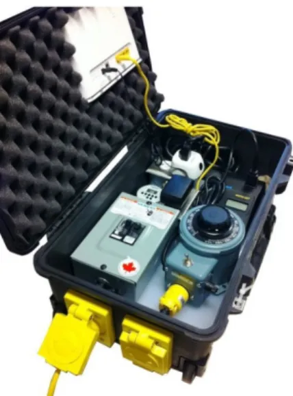 Figure 3. Junction box for TRT with a heating cable. 