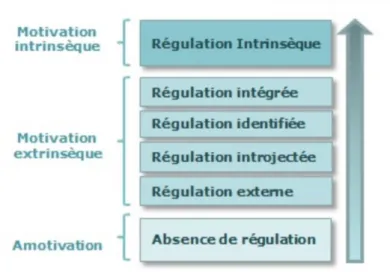 Figure 3 - Echelle continue des motivations (Battandier) 