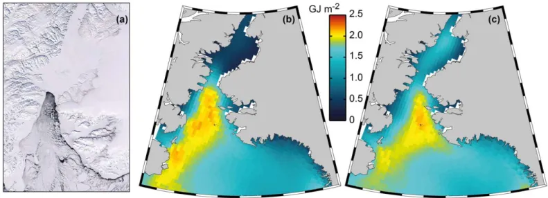 Fig. 7. Break-up date of the ice bridge in Nares Strait over the 1968–