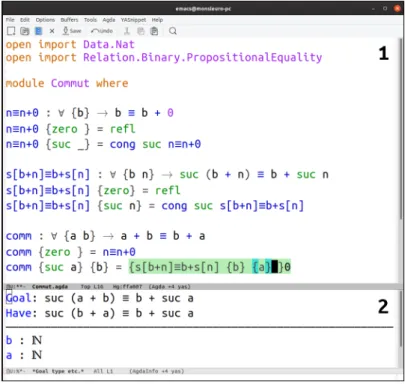 Figure 2.9: The AGDA EMACS mode