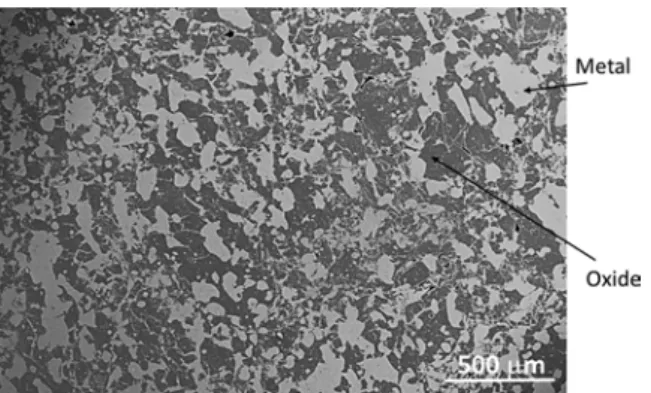 Fig. 10. Scanning electron micrograph after a post-treatment by SPS of a 3D part manufactured by SLM with a laser power of 90 W (power density of 17.9 10 5 W/cm 2 ).