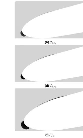 Figure 6.  Visualization of the mean flow velocity sign for WRLES cases (left column) and WMLES cases (right 