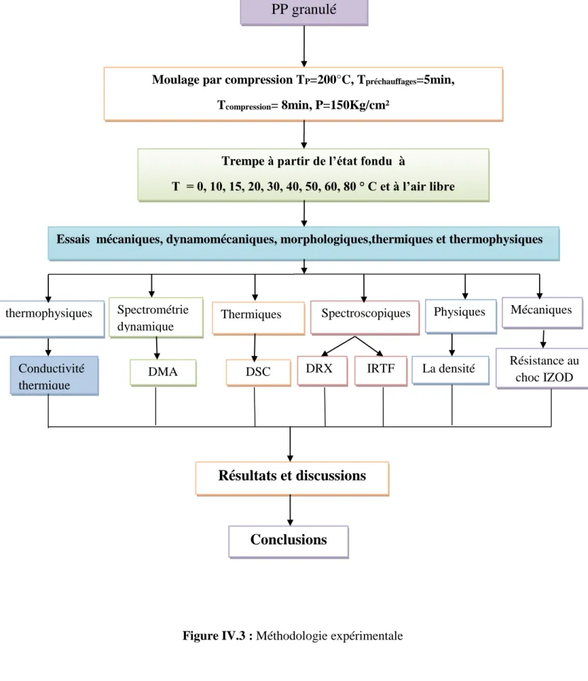 Figure IV.3 : Méthodologie expérimentale  