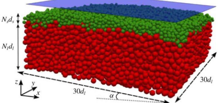 Figure 2 (a) shows the temporal evolution of fine particle concentration profiles for the case N s = 2, corresponding to two layers of small particles deposited on top of a