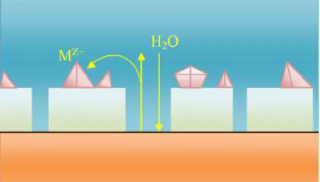 Figure 7 : Modèle de Castle et Masterson : diffusion dans les pores [27] 