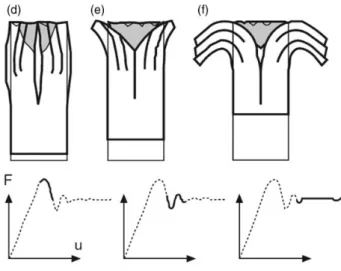 Figure 3. Consecutive crushing stages from Pinho et al. 22