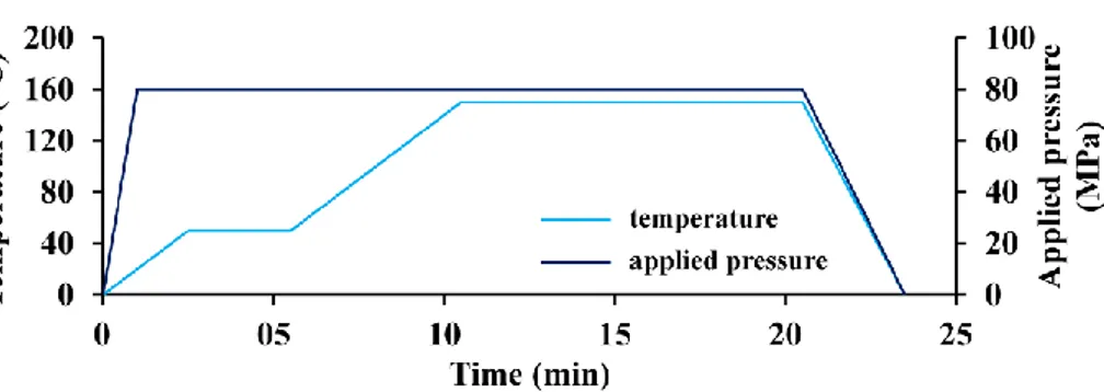 Figure A.1: SPS temperature and pressure cycles. 