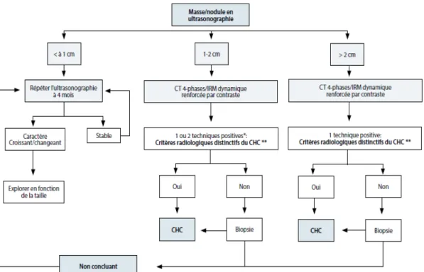 Figure 5.  Algorithme de diagnostic des CHCs et procédure de rappel. 