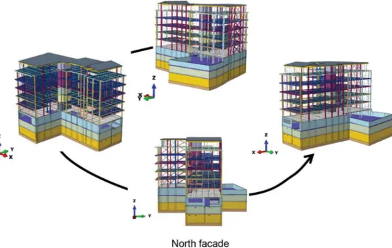 Fig. 4. Numerical model of the Edifici administratiu del Prat del Rull. of the homogenization was thus validated by comparing