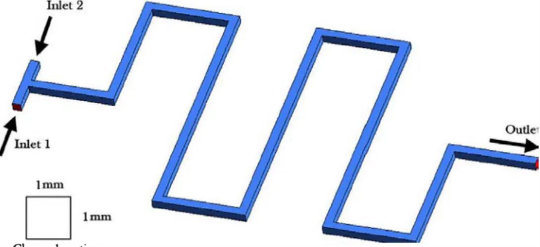 Fig.  1.  Geometry used in the simulations and experiments. 
