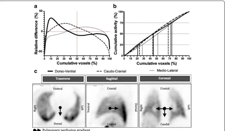 Fig. 2 Pulmonary spatial distribution of 99m Tc-PulmoBind in healthy humans ( n = 19)