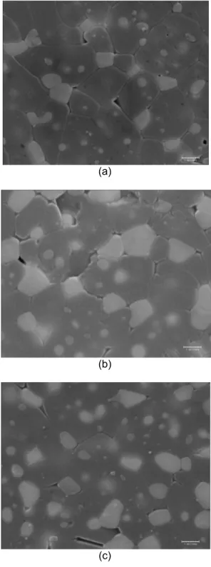 Fig. 12 : Bulk density of various samples as  function of firing temperature (duration: 2 h) 