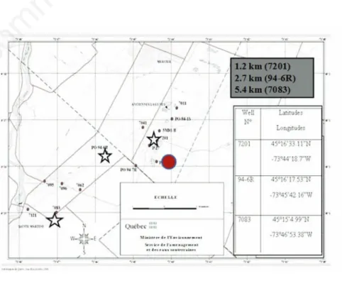 Figure  1.  Map  with  sampling  points  around  Mercier  city  in  campaign  may  2010