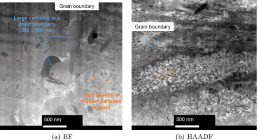 Fig. 4 . The presence of graphite or cementite at the surface of the steel could not be identiﬁed by TEM analyses