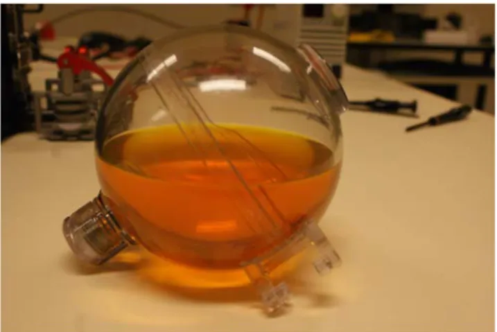 Fig. 4 View of the inside of the FLUIDICS experiment