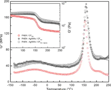 Figure 8. Electrical conductivity of composites with matrix containing AgNWs.