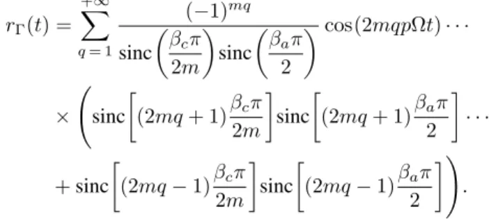 Fig. 3: Conductor distributions on a pole pair for each phase of a three-phase multipolar synchronous machine