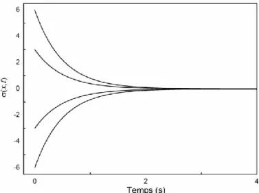 Figure I.3 Représentation graphique de la solution de l’équation fonctionnelle pour de 