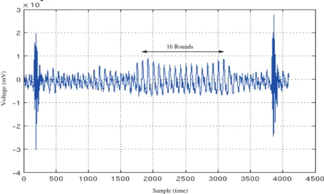 Figure 2.1 shows a power consumption trace of the DES algorithm with its 16 rounds.