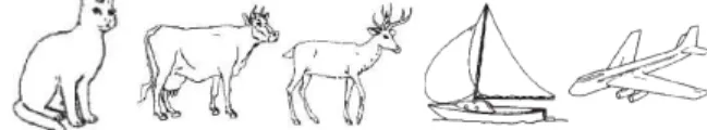 Figure  2.  Icons  from  [19]  used  in  our  study.  Animals  represented  distractor  items,  while  target  items  were  vehicles