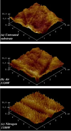 Fig. 9. (a) Nanoroughness and (b) specific surface evolution data obtained by