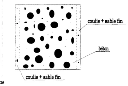 Figure 3-4 : Schéma de l'échantillon pour le troisième type de calcul. 