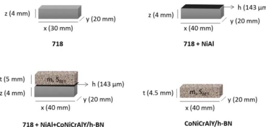 Fig. 1. Schematic representation of the samples prepared in this study.