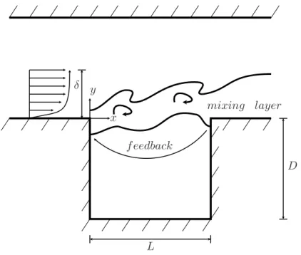 Figure 1.1: Schematic description of the cavity resonance.