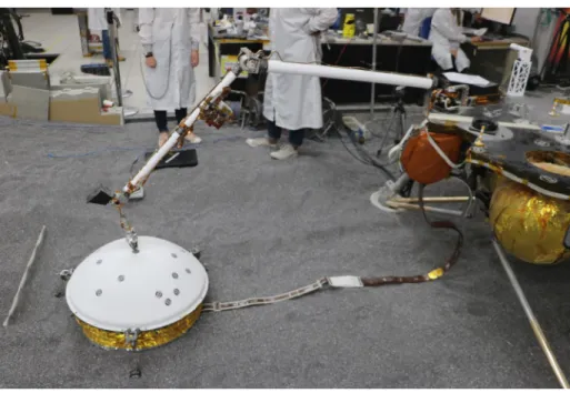 Fig. 32 The final stage in SEIS deployment is the placement of the WTS over the sensor assembly