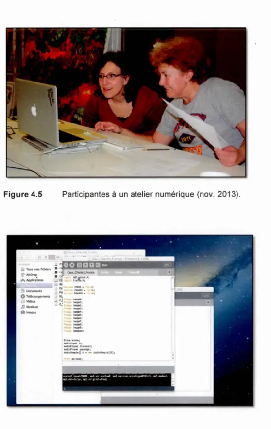 Figure 4.6  Capture d ' écran  de  la  programmation du  sketch  sur la 