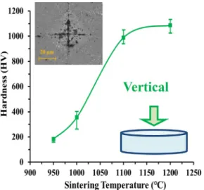 Table 4 Samples prepared at different sintering temperatures, during 20 min and 50 MPa pressure