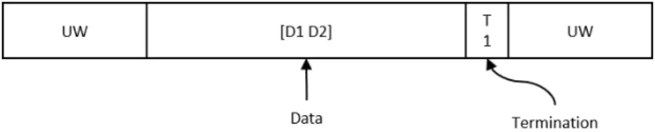 Figure 2.5 – Block-based structure of the CPM signal using a UW
