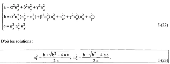 Figure 1-(6) :  Représentation de la surface des  indices avec l'hypothèse que  nx  <  ny  <  nz