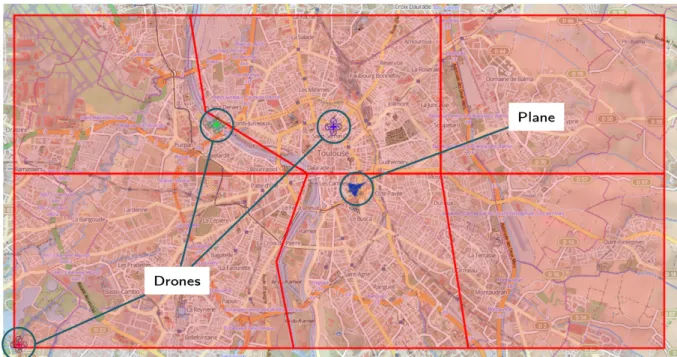 Figure 4: Developed application that enables the human pilot to interact with UAVs (e.g