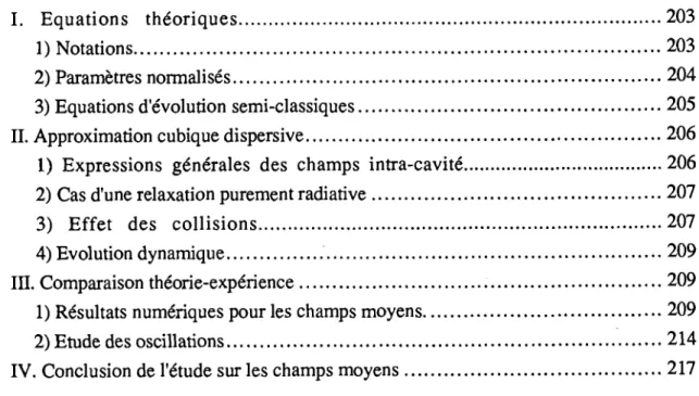 Table des  Matières  vii 