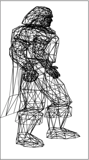 Fig. 3.3 – Mod´elisation d’un personnage composant la sc`ene de la figure 3.1 .