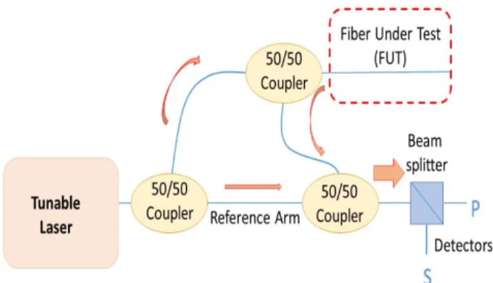 Fig. 1. Schematic of the OFDR network.