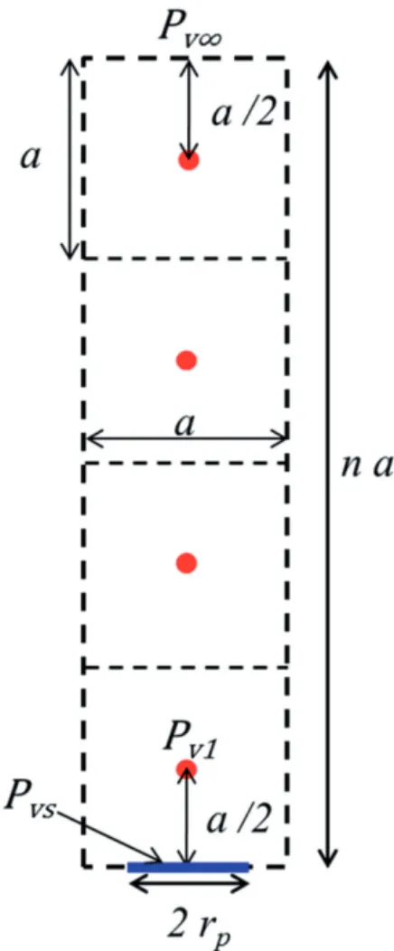 Figure A1. Finite volume distribution in the external diffusive mass boundary layer used to obtain Eq
