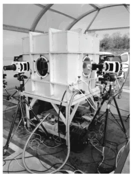 Fig. 3 View of the exterior of the vessel showing the two high-speed