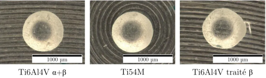Figure 1.26 - Empreinte laissée par la bille après essai de dureté Brinell. 