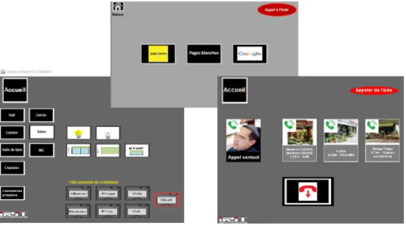 Figure 2. Application tactile 