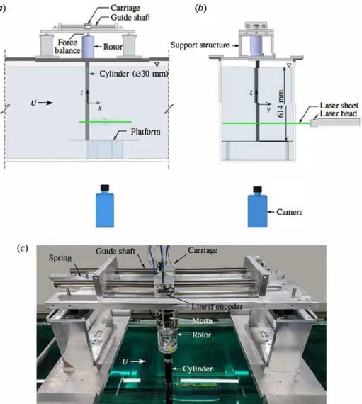 FIGURE  2.  (Colour  online)  Schematics  of the  experimental  set-up  are  shown  in  (a)  side 