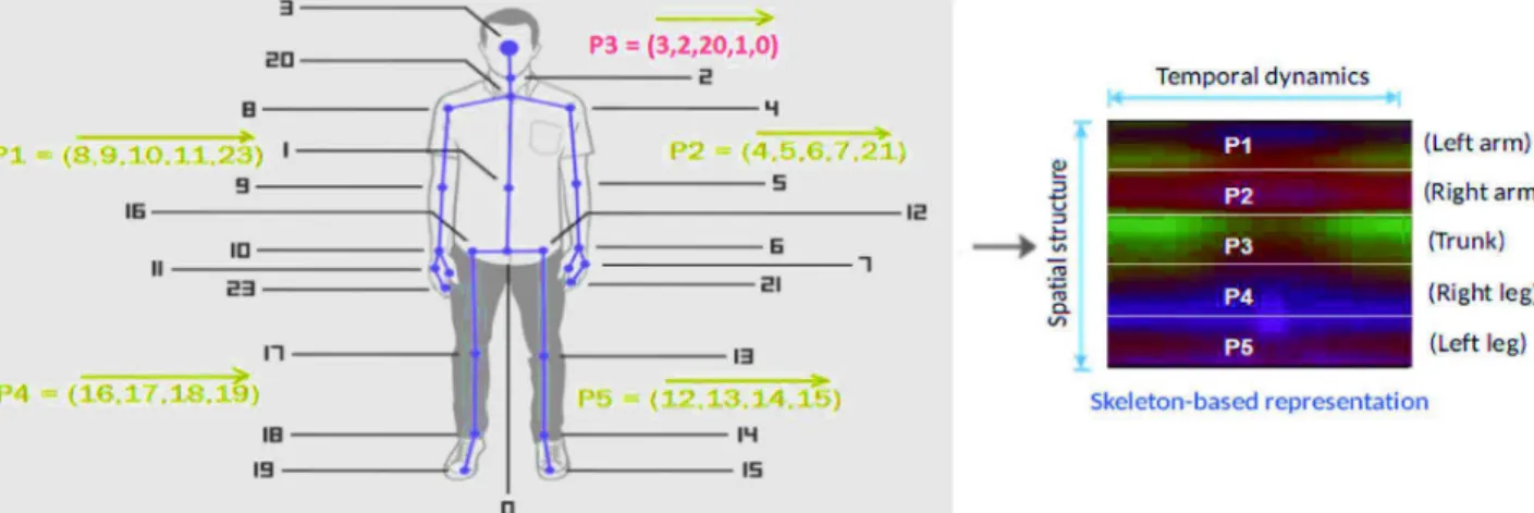 Fig. 6. Output of the encoding process obtained from some samples of the MSR Action 3D dataset ( Li et al., 2010 )