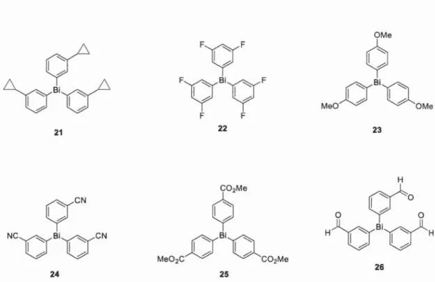 Figure  7:  Crystallized Organobismuth Reagents 