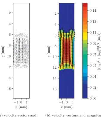 Fig. 9 . For each regime, the contours close to the inlet, at a dis- dis-tance z 1 , and then at the second field of view, z 2 , are presented