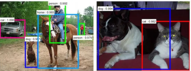 Figure 1.17 – Description d’une scène d’image par les techniques du deep learning 